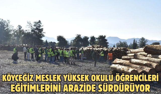Köyceğiz Meslek Yüksek Okulu öğrencileri eğitimlerini arazide sürdürüyor