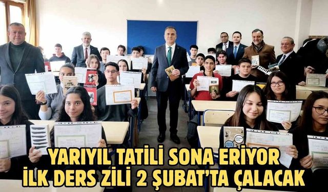 Yarıyıl tatili sona eriyor ilk ders zili 2 Şubat’ta çalacak
