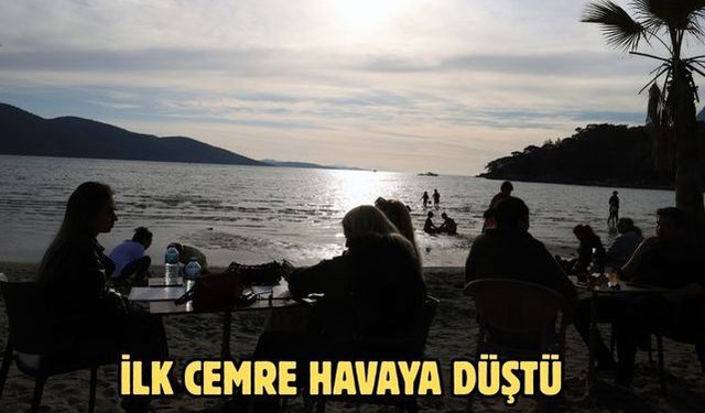 İlk cemre havaya düştü