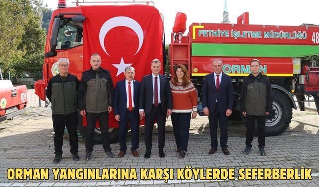 Orman yangınlarına karşı köylerde seferberlik