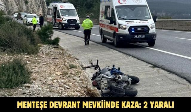 Menteşe Devrant mevkiinde kaza: 2 yaralı