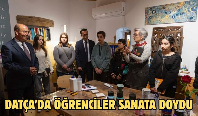 Datça’da öğrenciler sanata doydu