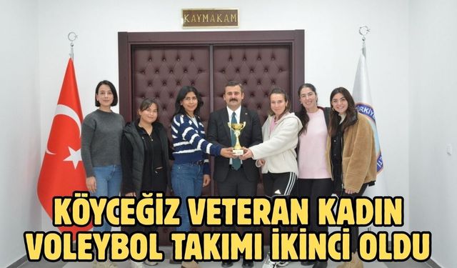 Köyceğiz Veteran Kadın Voleybol Takımı ikinci oldu