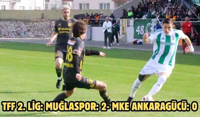 TFF 2. Lig: Muğlaspor: 2- MKE Ankaragücü: 0