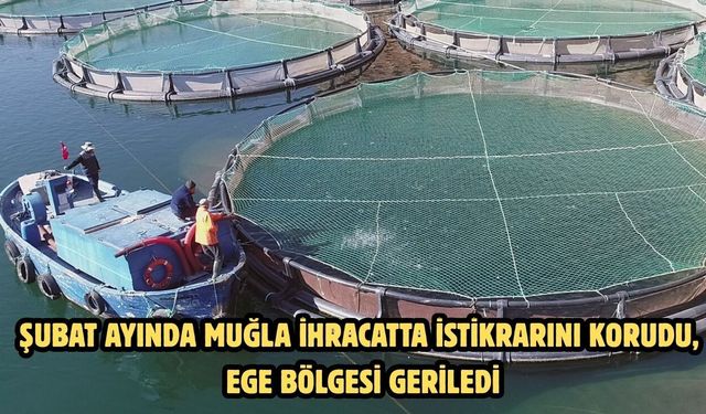 Şubat ayında Muğla ihracatta İstikrarını korudu, Ege Bölgesi geriledi