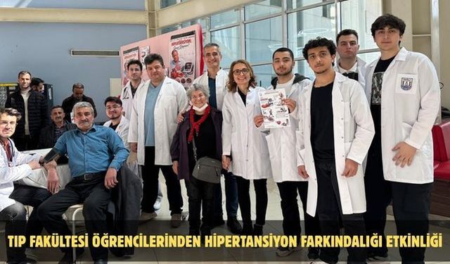 Tıp Fakültesi öğrencilerinden hipertansiyon farkındalığı etkinliği