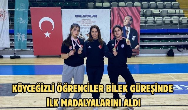Köyceğizli öğrenciler bilek güreşinde ilk madalyalarını aldı