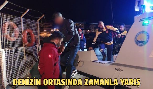 Denizin ortasında zamanla yarış