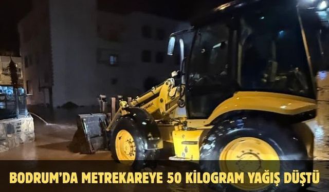 Bodrum'da metrekareye 50 kilogram yağış düştü