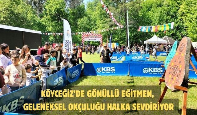Köyceğiz’de gönüllü eğitmen, geleneksel okçuluğu halka sevdiriyor