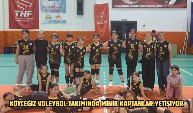 Köyceğiz voleybol takımında minik kaptanlar yetişiyor