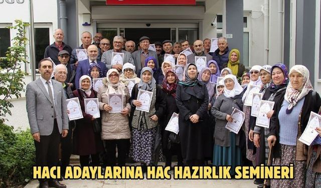Hacı adaylarına Hac hazırlık semineri
