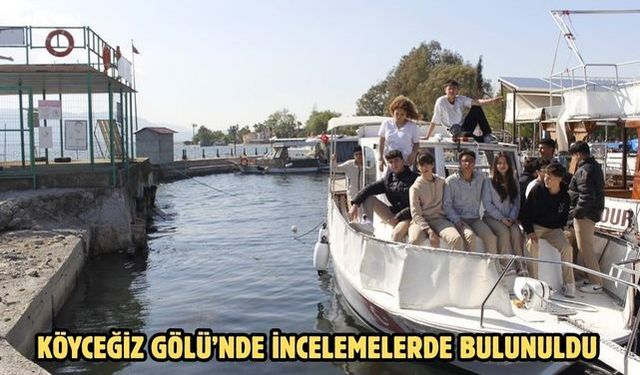 Köyceğiz Gölü’nde incelemelerde bulunuldu