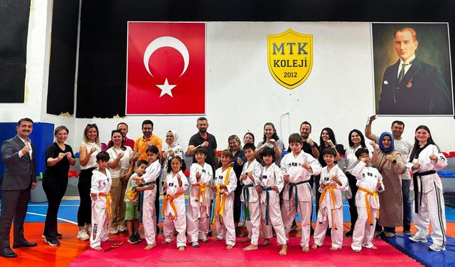 MTK Koleji’nde tekvando kuşak terfi sınavı
