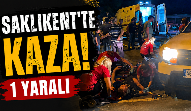 Saklıkent’te kaza: 1 yaralı