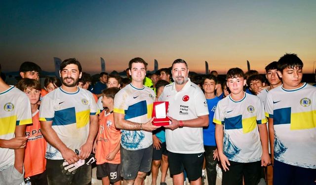 GÜNBATIMI ÇOCUK PLAJ FUTBOL ŞENLİĞİ SONA ERDİ