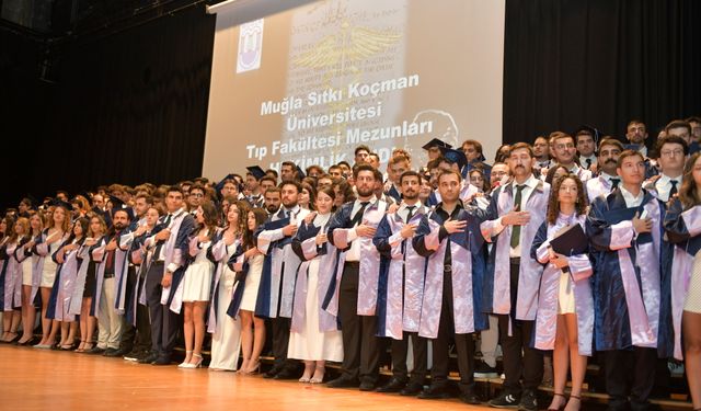 MSKÜ Tıp Fakültesinden 187 öğrenci mezun oldu