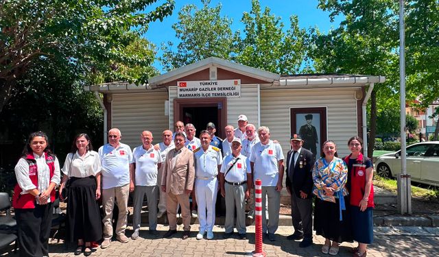 Marmaris Kaymakamı Kaya Kıbrıs Barış Harekatı'nın yıl dönümünde gazileri ziyaret etti