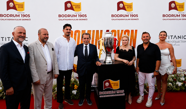 Bodrum'da Galatasaray'ın 26. şampiyonluğu için gece düzenlendi