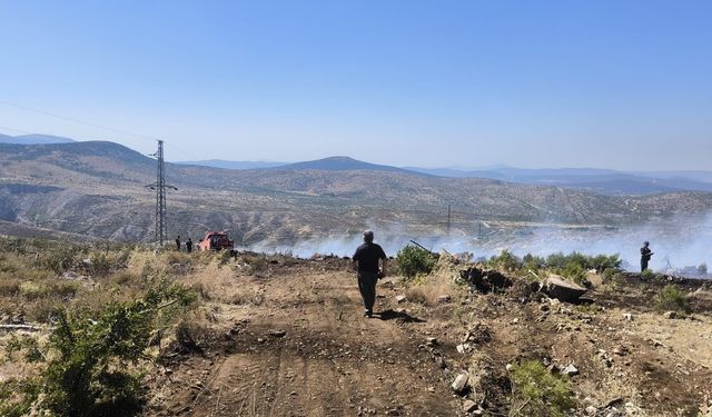 Menteşe’de makilik yangını