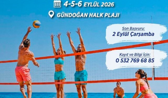 Plaj Voleybolu Şenliği Gündoğan’da