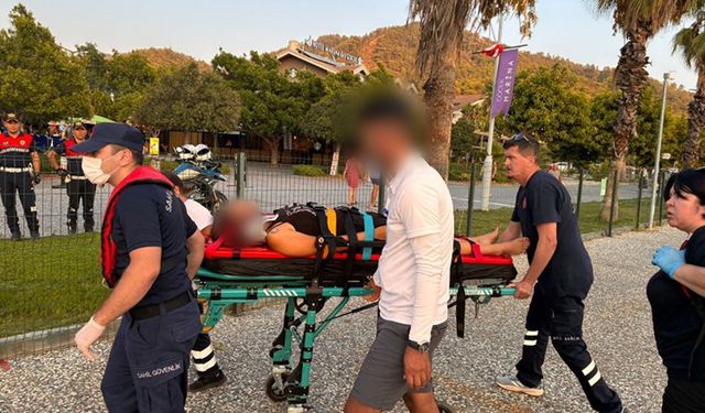 Fethiye’de ticari yatta yaralanan vatandaşa tıbbi tahliye