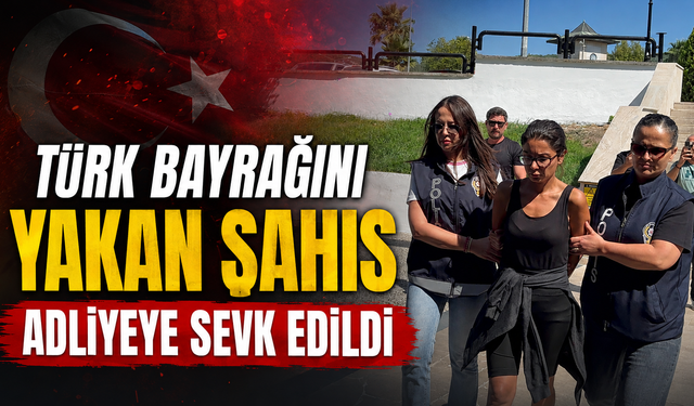 Türk Bayrağını Yakan Şahıs Adliyeye Sevk Edildi