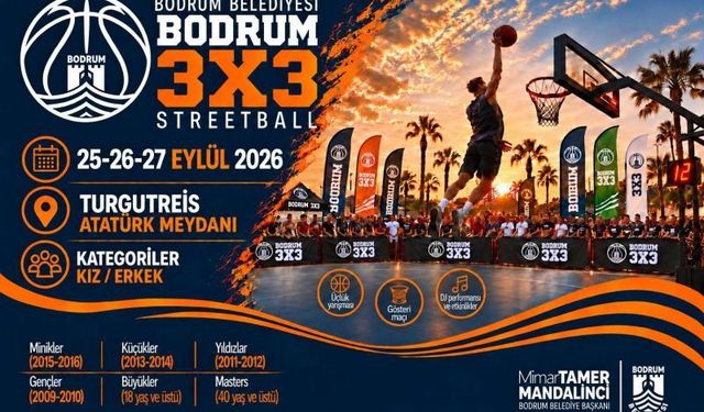 BODRUM 3X3 STREETBALL TURNUVASI BUGÜN BAŞLADI