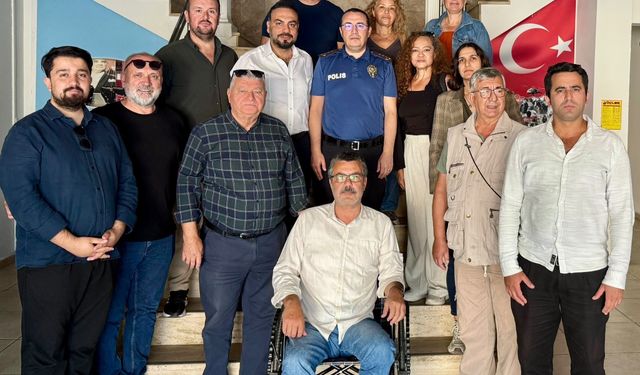 Bodrum Emniyet Müdürü Gökmen gazetecileri ağırladı