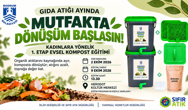 Belediyeden evsel kompost eğitimi