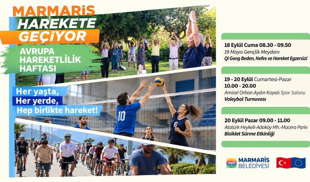 Marmaris’te Avrupa Hareketlilik Haftası etkinlikleri başlıyor