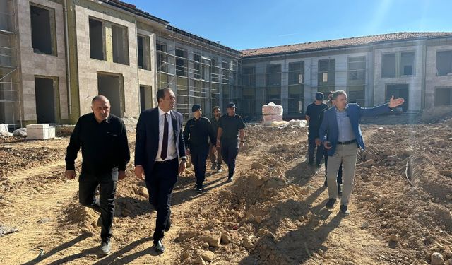 Datça'da Hükümet Konağı inşaatında inceleme