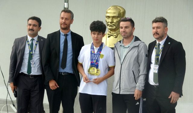 MTK öğrencisi Yalçınkaya'dan, Avrupa'da 4 altın madalya