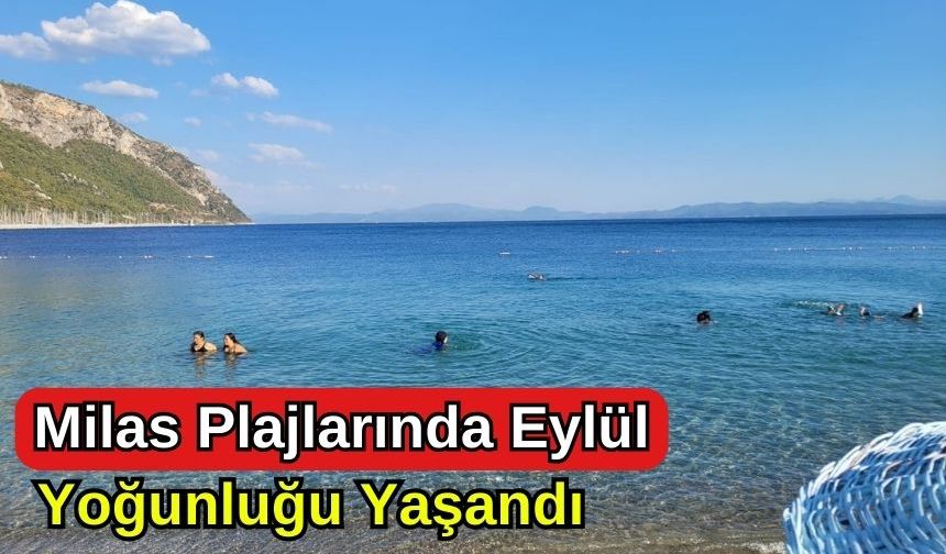 Milas Plajlarında Eylül Yoğunluğu Yaşandı