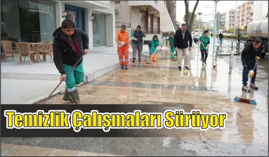 Temizlik Çalışmaları Sürüyor