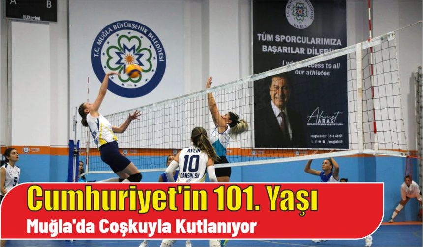 Cumhuriyet’in 101. yaşı Muğla’da coşkuyla kutlanıyor