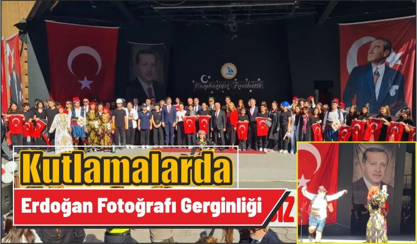 Kutlamalarda Erdoğan Fotoğrafı Gerginliği