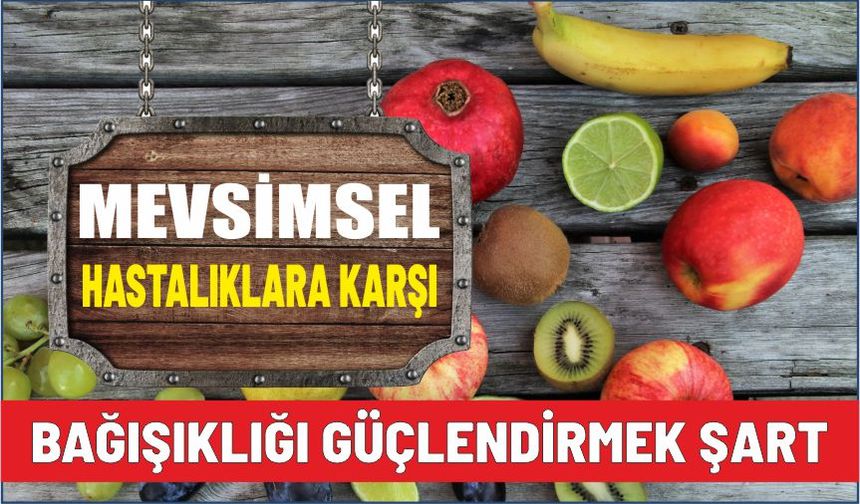 Mevsimsel hastalıklara karşı bağışıklığı güçlendirmek şart