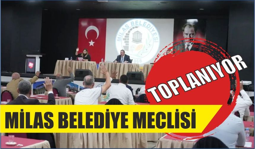 Milas Belediye Meclisi Toplanıyor