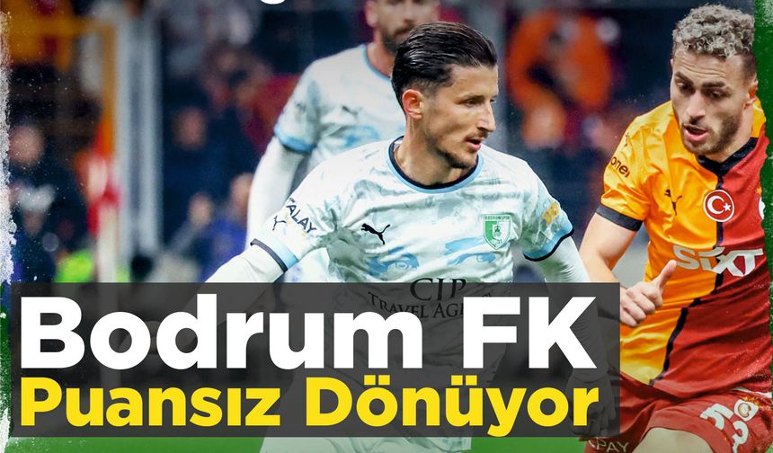 Bodrum FK Puansız Dönüyor