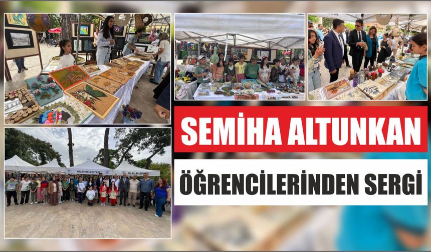 Semiha Altunkan Öğrencilerinden Sergi