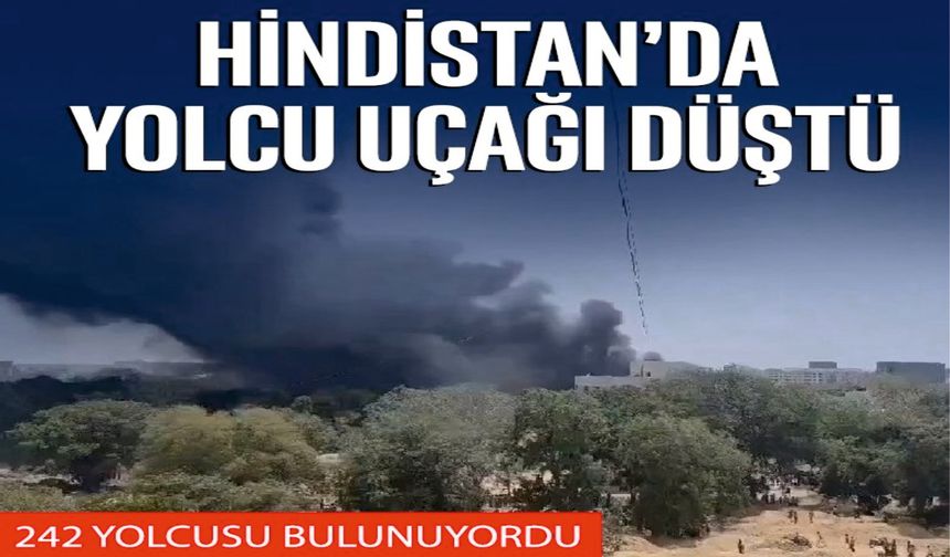 Hindistan'da 242 Yolcunun Bulunduğu Uçak Düştü