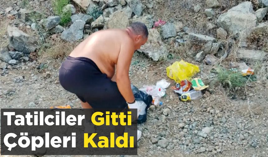 Tatilciler Gitti Çöpleri Kaldı