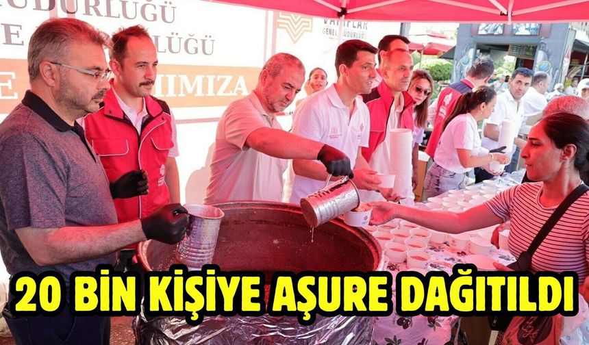 20 bin kişiye aşure dağıtıldı