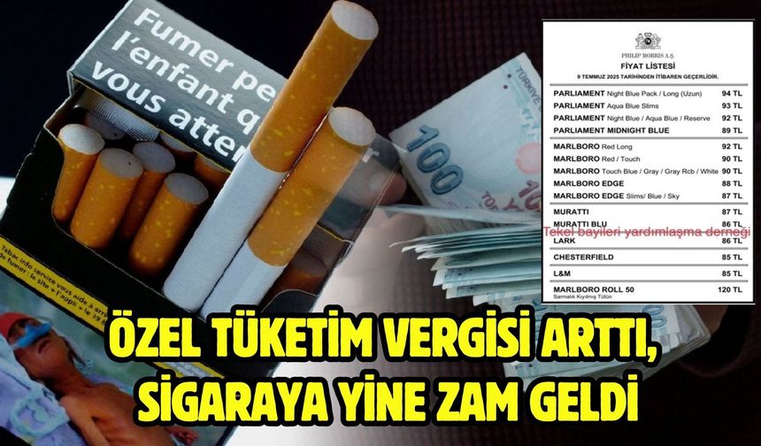 Özel Tüketim Vergisi Arttı, Sigaraya Yine Zam Geldi