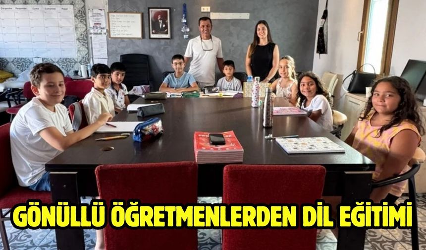 Gönüllü öğretmenlerden dil eğitimi
