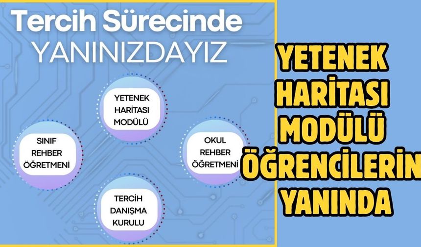 Yetenek Haritası Modülü Öğrencilerin Yanında