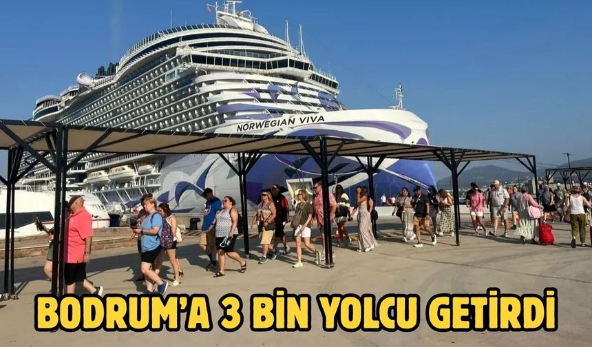 Bodrum’a 3 bin yolcu getirdi
