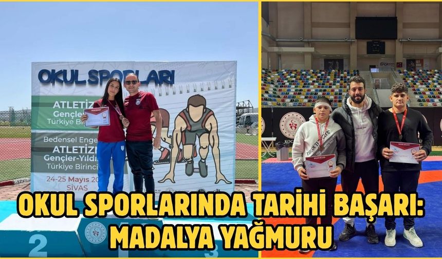 Okul Sporlarında Tarihi Başarı: Madalya Yağmuru