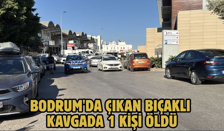 Bodrum'da çıkan bıçaklı kavgada 1 kişi öldü